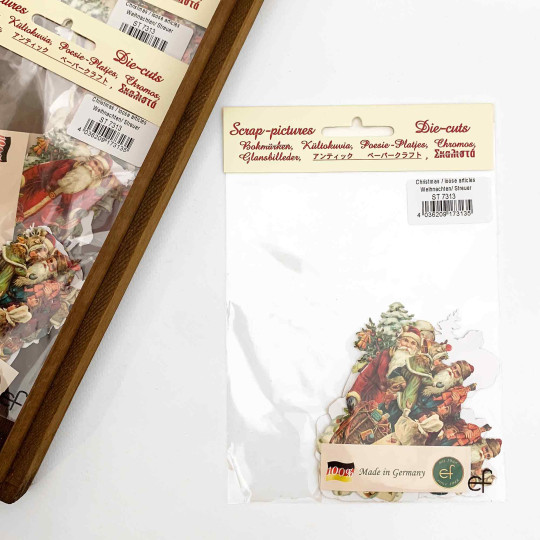 German Santas Loose Christmas Paper Scrap Pack